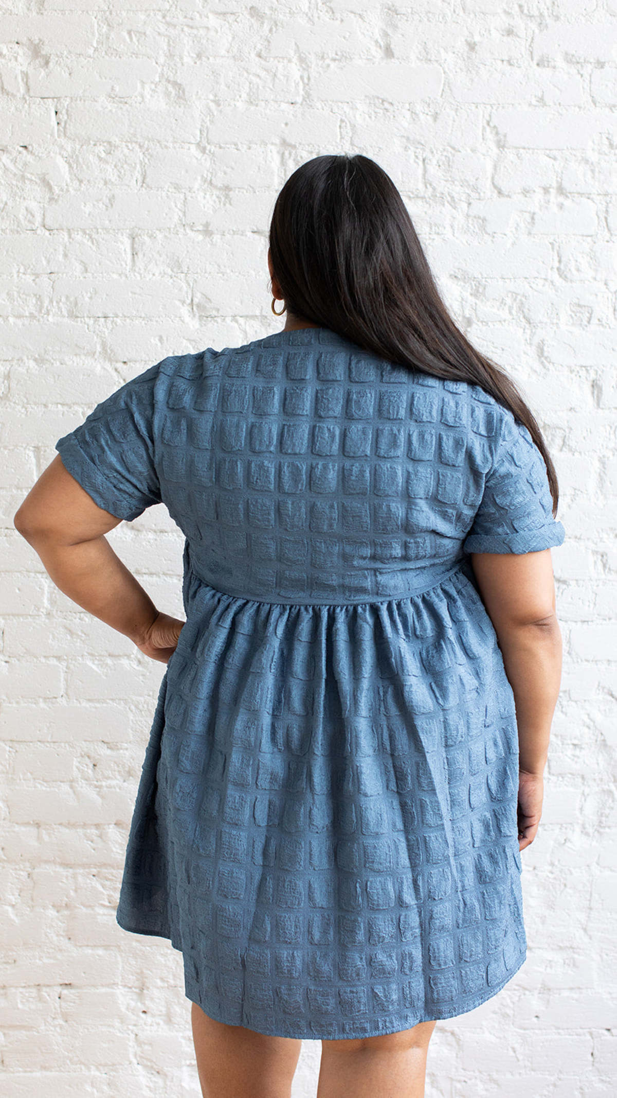 Miou Muse Jag Dress - Blue | Garmentory