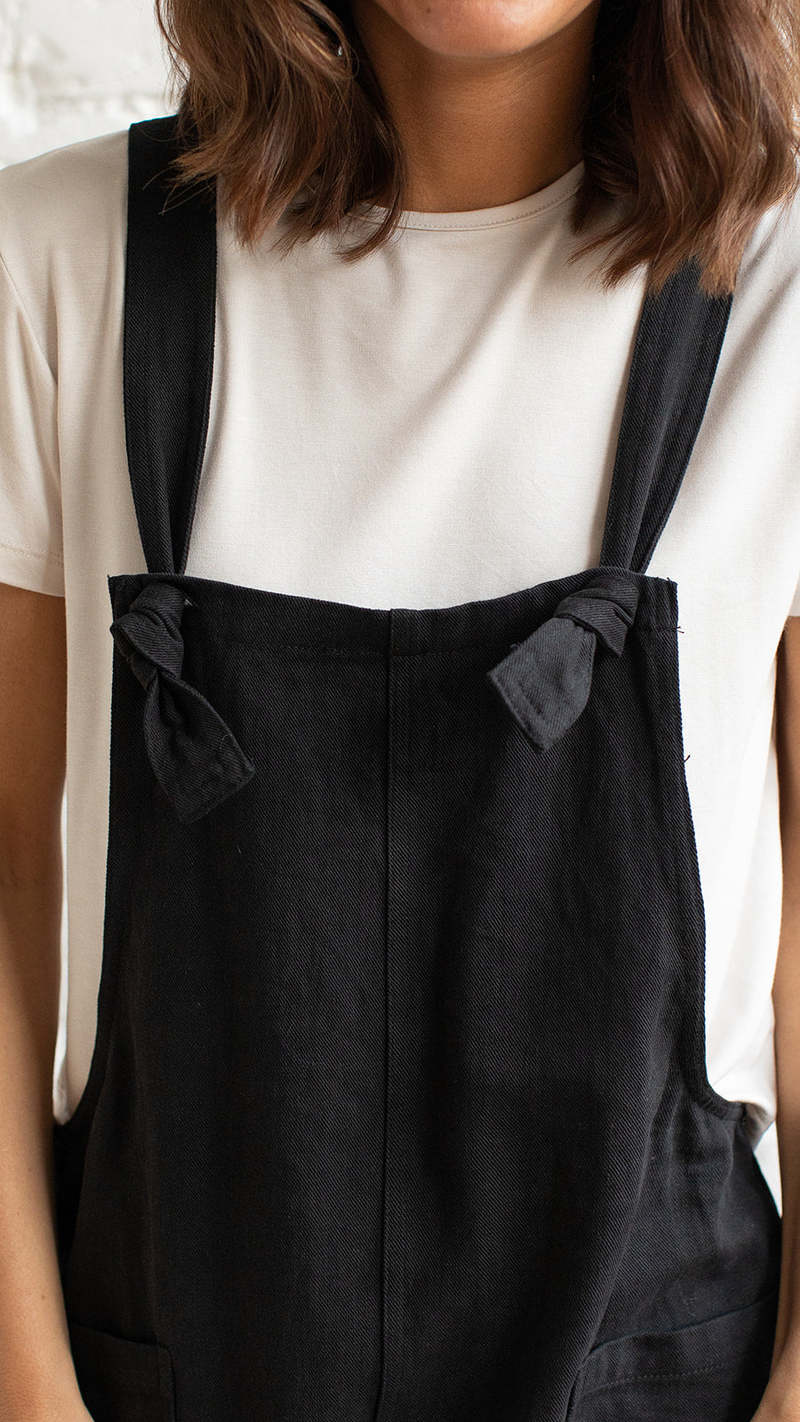 ARGUE BUFFY MUSE OVERALL BLACK ブラック FREE Miou Muse Kenzie Jumpsuit - Black | Garmentory