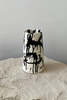 OWO Ceramics Rock Ceramic Flower Vase II - White/Black - Thumbnail 1