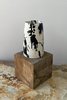 OWO Ceramics Rock Ceramic Flower Vase II - White/Black - Thumbnail 2
