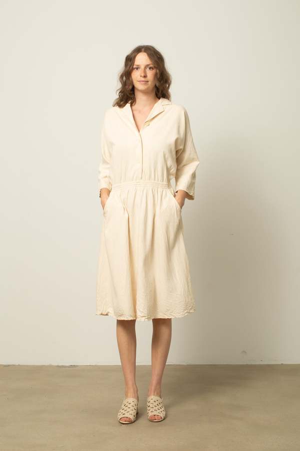 raw silk shift dress Hepburn Dress in Burnt Orange  Shibumi