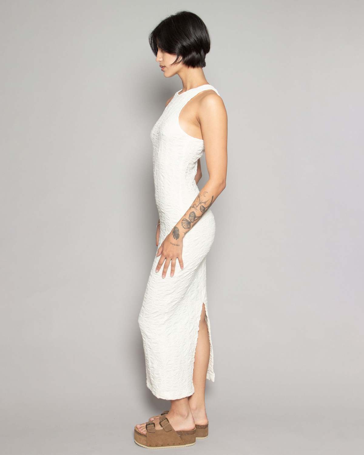 Nomia Racerback Maxi Dress - Ecru | Garmentory