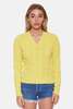 Blue&Cream Amber Cable V Neck Sweater - Bright Yellow - Thumbnail 1