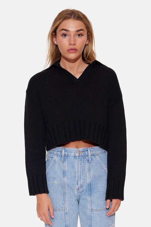 Blue&Cream Leia Sweater - Coal