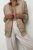 Vintage Cotton Blend Boyfriend Jacket - Ecru - Thumbnail 3