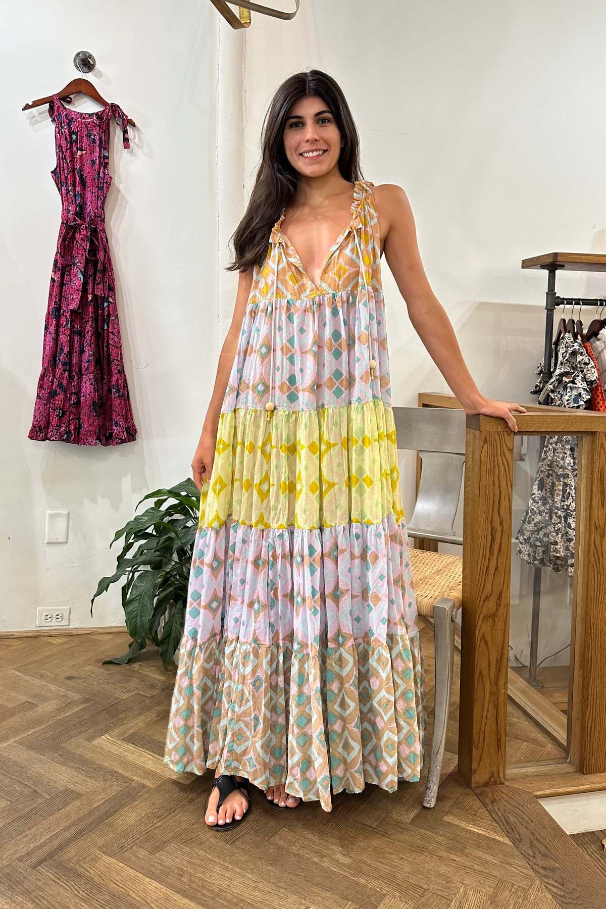 Yvonne S Maxi Hippydress Sleeveless - Brown Yvonne S Maxi Hippydress Sleeveless - Brown