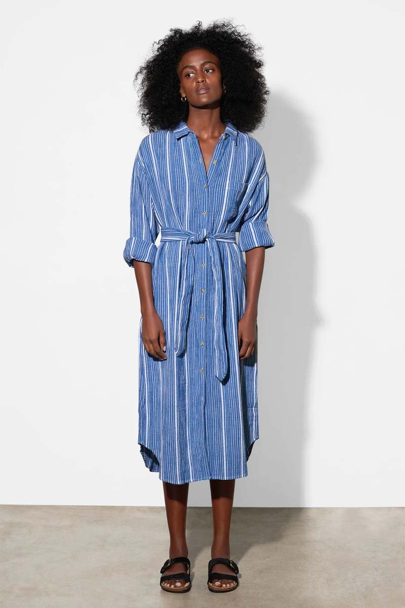 mara hoffman striped linen dress Mara Hoffman