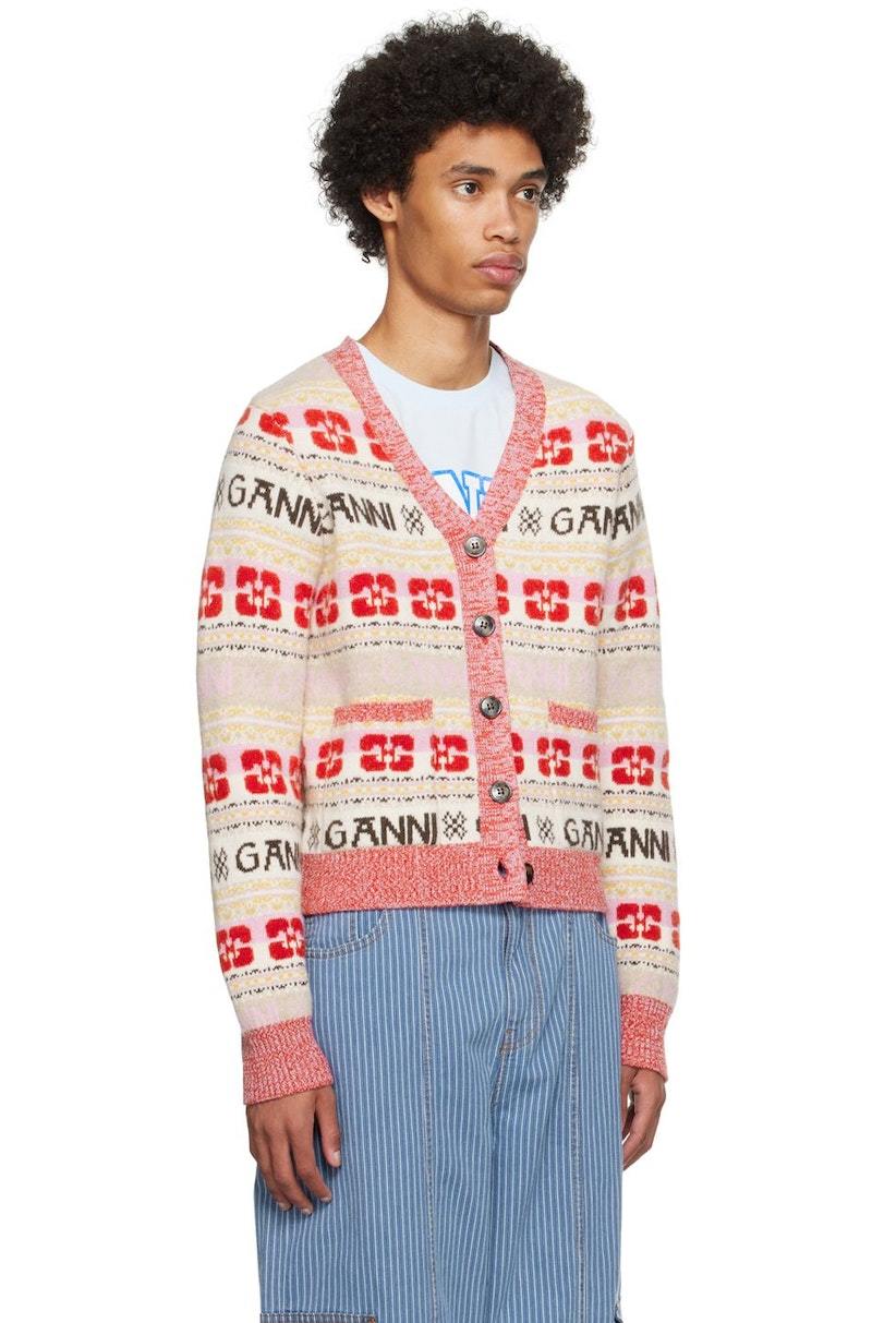 GANNI Graphic Cardigan - Multi | Garmentory