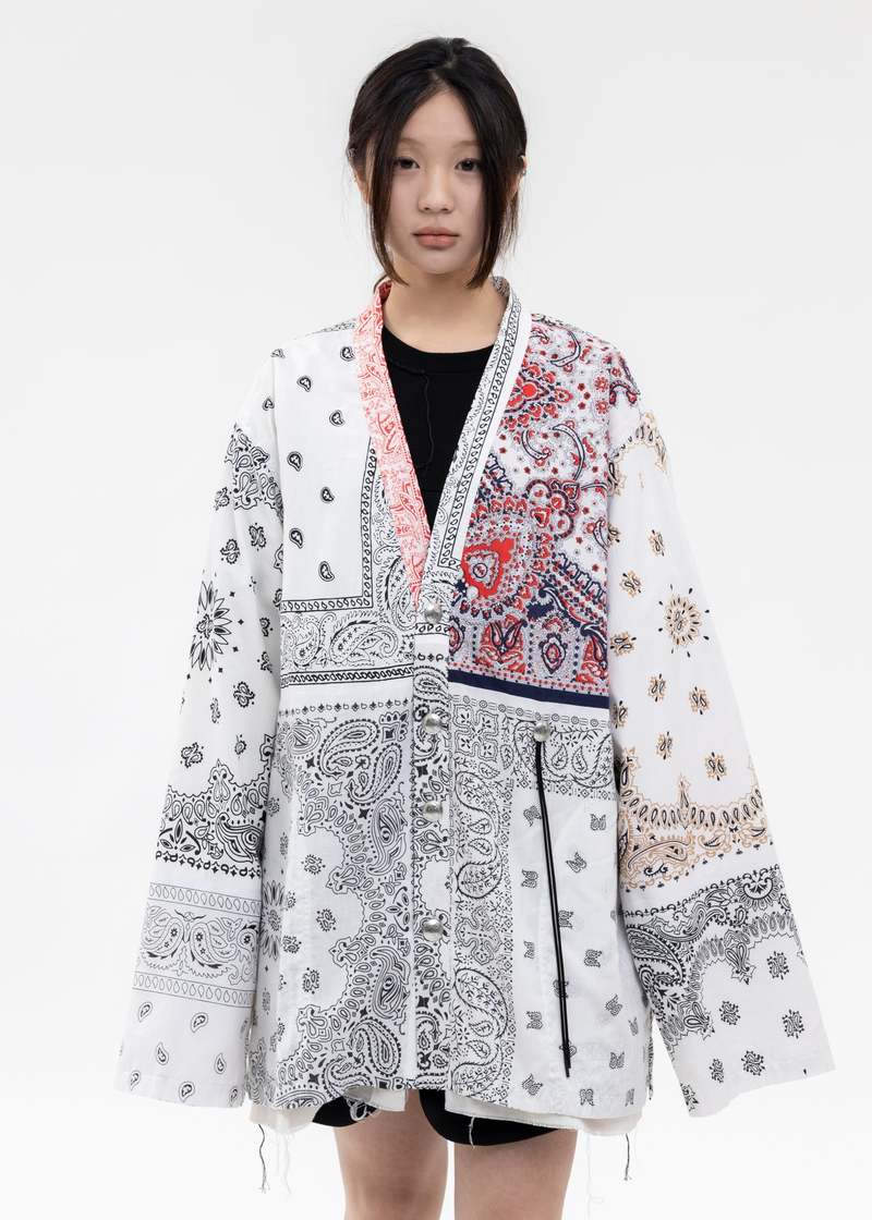 Children of the discordance PATCH WORK BANDANA CONCHO JACKET 