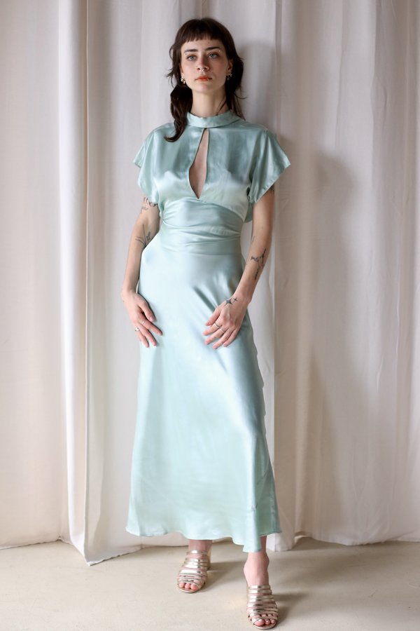 sachin and babi light blue dress Seafoam Wedding Dress