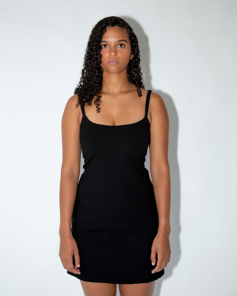 Leset Rio Tank Dress Black Garmentory