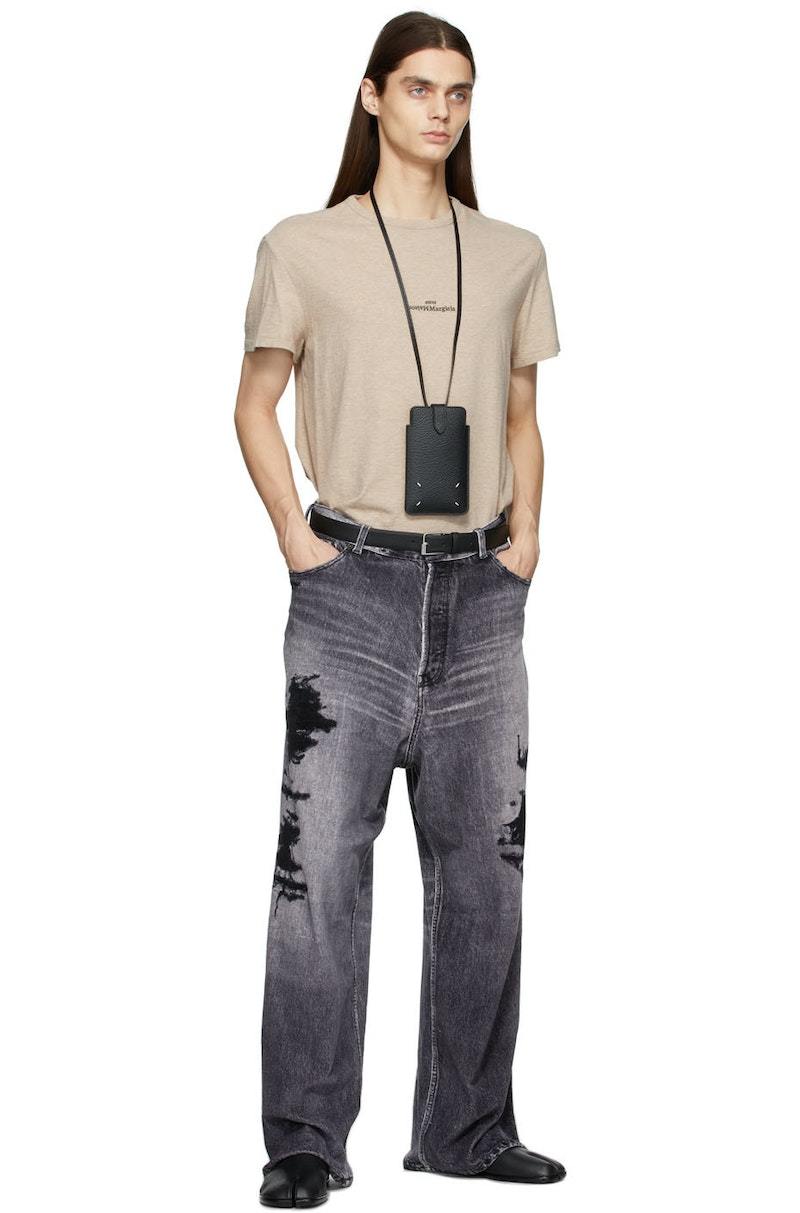 Maison Margiela Four Stitch Phone Case - Black | Garmentory