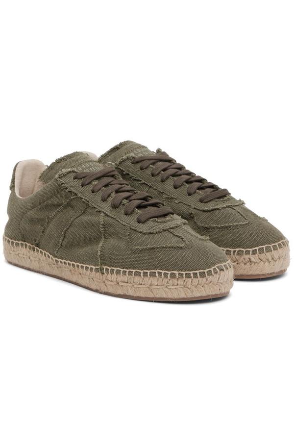 Maison Margiela Green Tabi Espadrille Maison Margiela Men main image 2