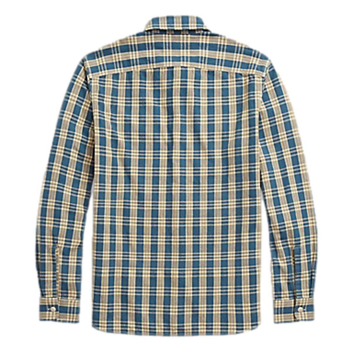 RRL Plaid Matlock Workshirt - Blue/Yellow | Garmentory