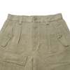 U.SAGE Heavy Linen Shorts - Grey - Thumbnail 4