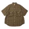 U.SAGE Linen Bd Work Shirt - Brown - Thumbnail 1