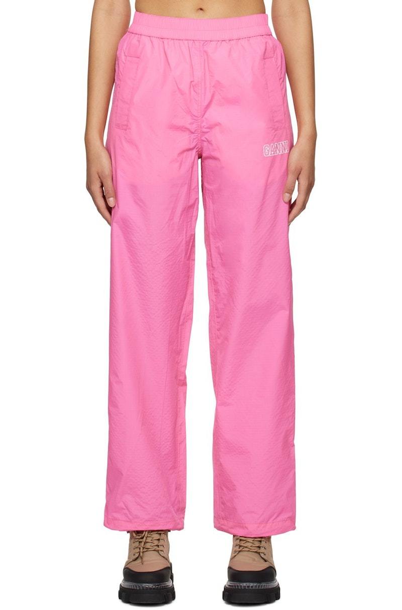 パンツ Ganni Loose fit sweatpants sugar plum T3382393 T3382393SS23 Sugar Plum Sweatpants | GANNI PL