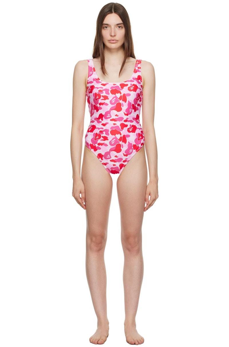 BAPE Pink ABC Camo Swimsuit A Bathing Ape