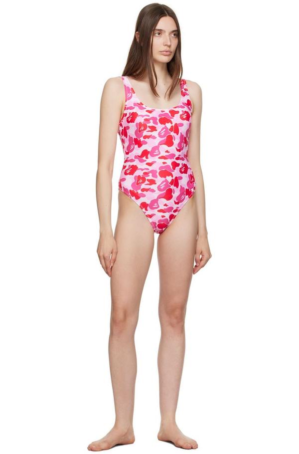 BAPE ABC Camo Swimsuit - Pink | Garmentory