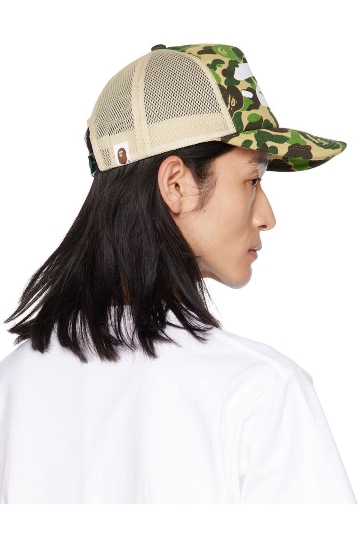 Bape ABC Camo Ape Face Cap - Green | Garmentory