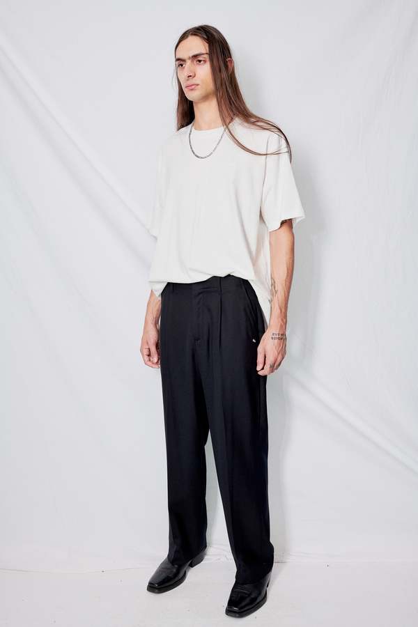 Our Legacy Panama Wool Borrowed Chino - Black | Garmentory