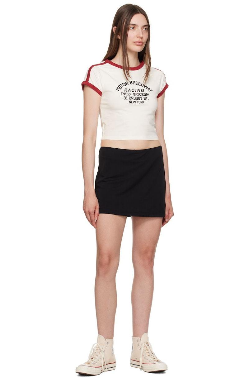 【関税込み】Saturdays NYC ブラック Alici ミニスカート Saturdays NYC Alici Miniskirt - Black | Garmentory