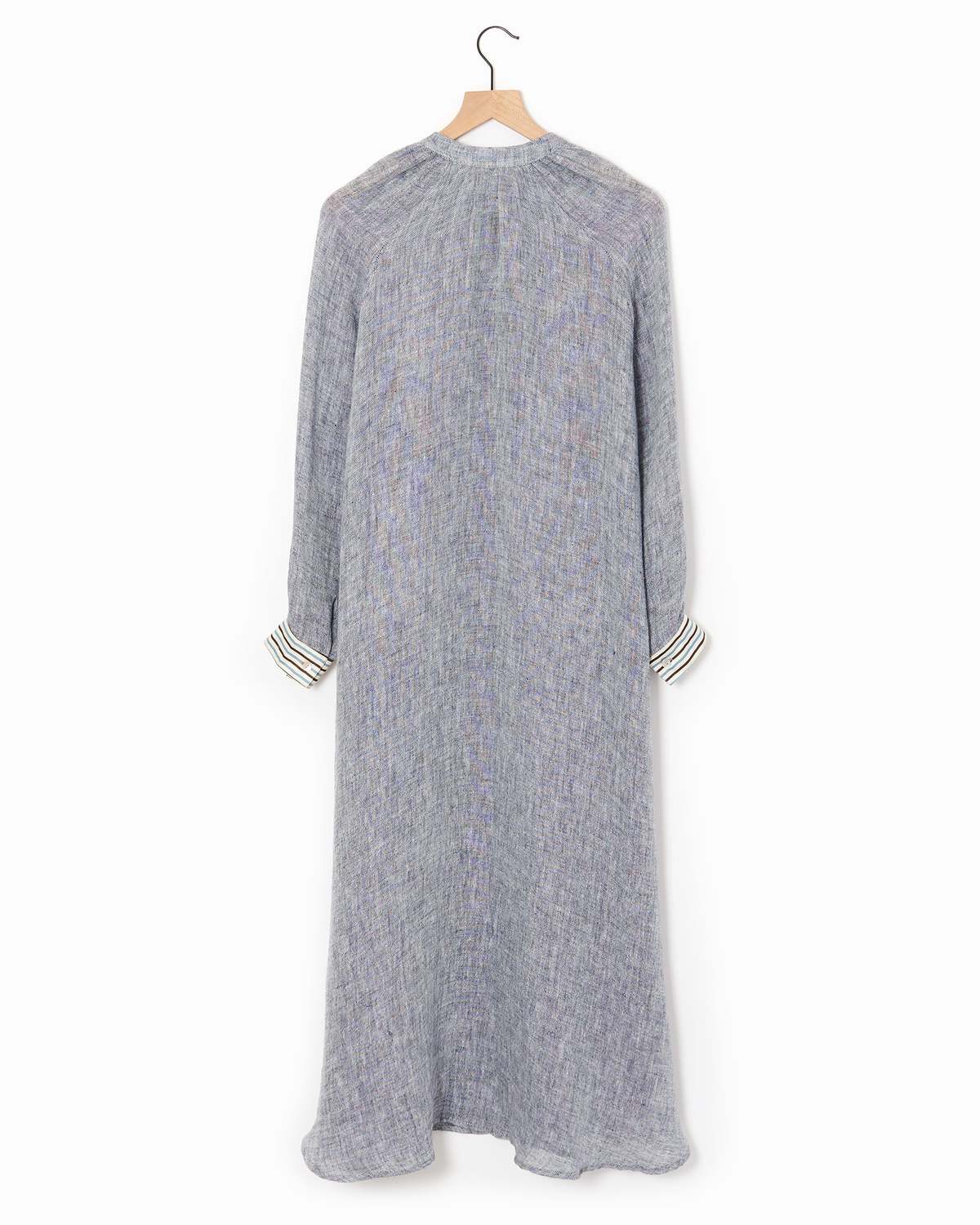 Claramonte Washed Linen Dress - Indigo Blue | Garmentory