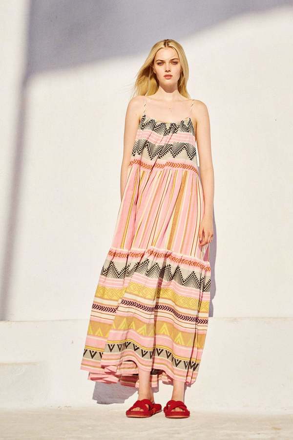 Devotion Twins Plaka Dress - Multi Pink on Garmentory