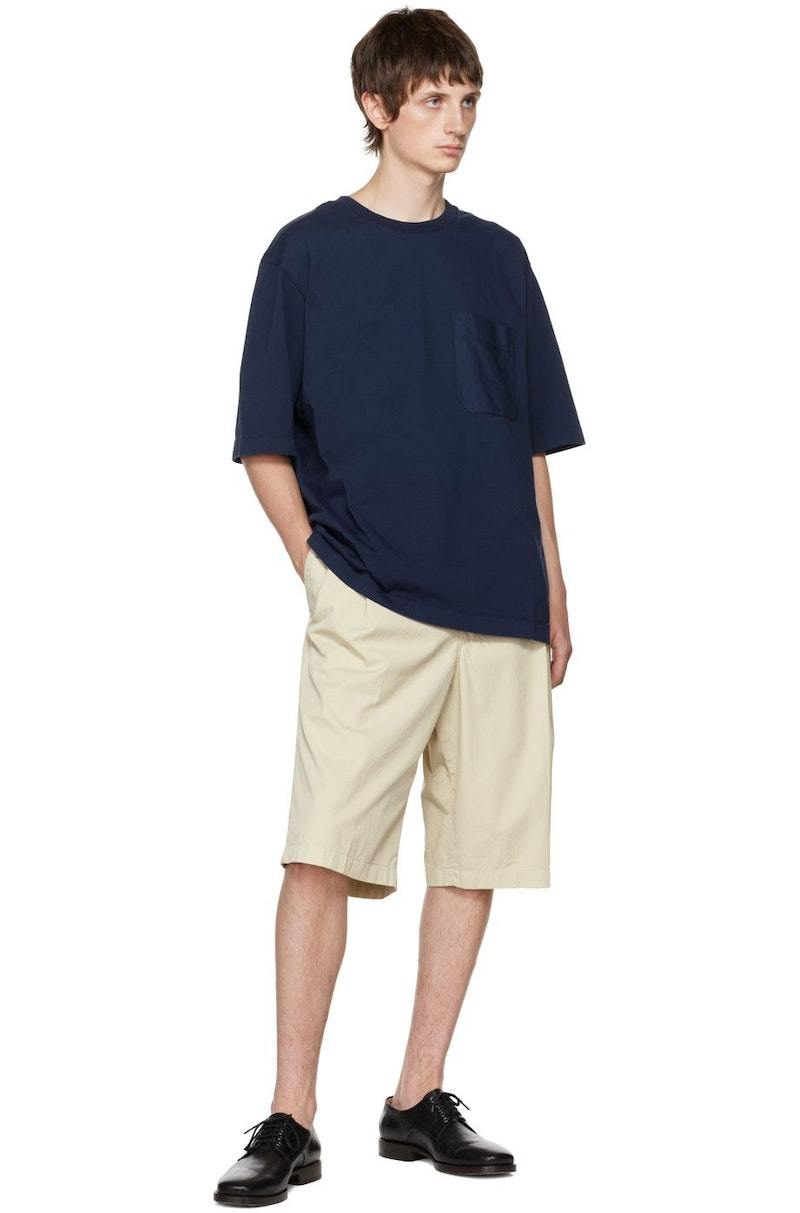LEMAIRE Navy Boxy T-Shirt | Garmentory