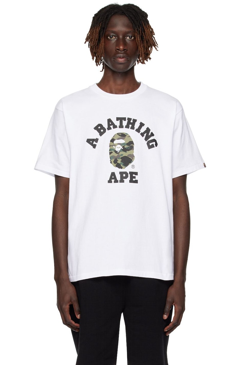 BAPE-1st-Camo-T-Shirt---White-