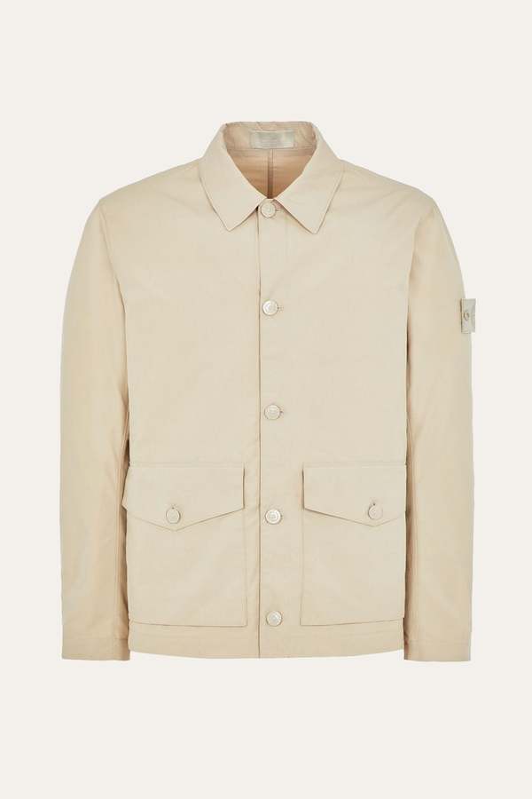 Stone Island Ghost O-Ventile Shirt - Beige | Garmentory