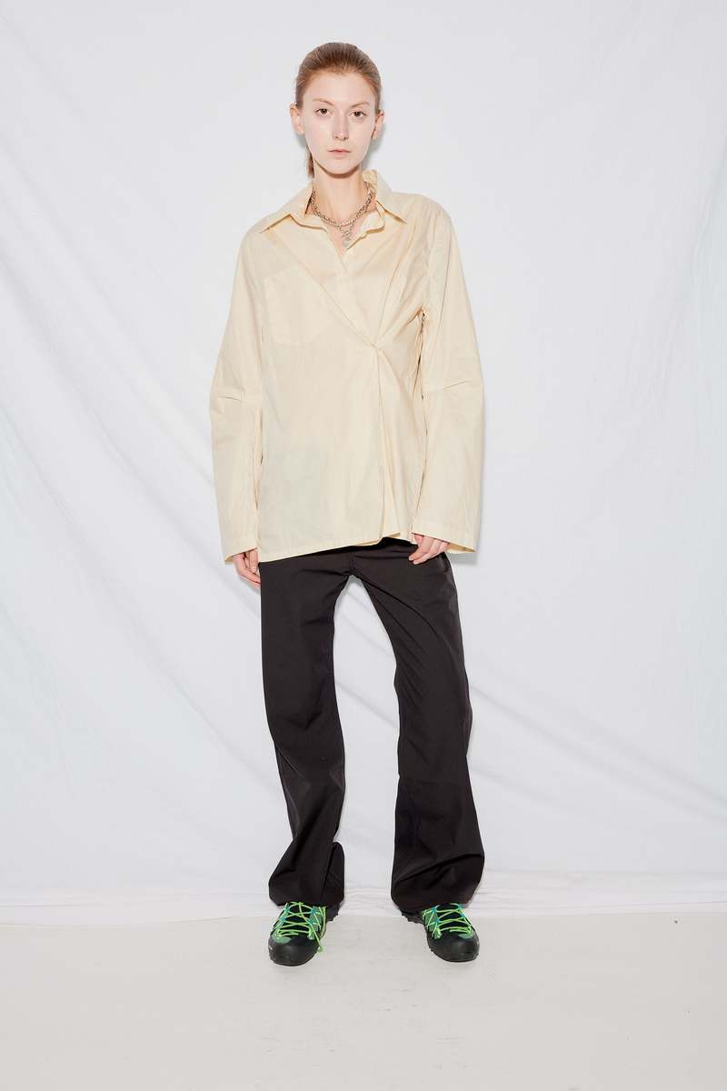Our Legacy Pearl Cotton Chinz Machine Shirt - Beige | Garmentory