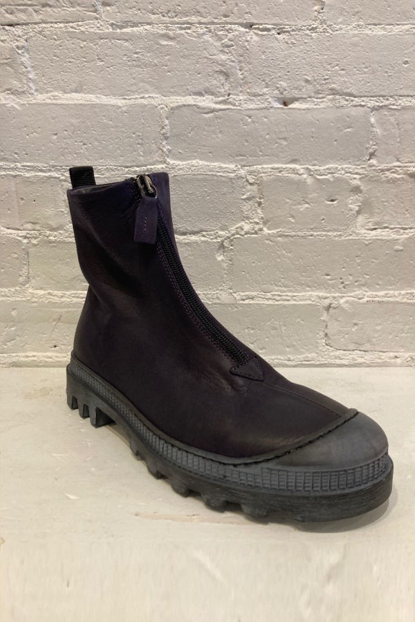 Lofina Zip Front Leather Boot