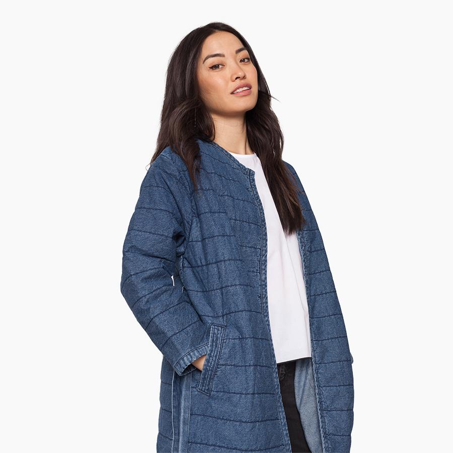 Orimono Quilted Denim Jacket Garmentory
