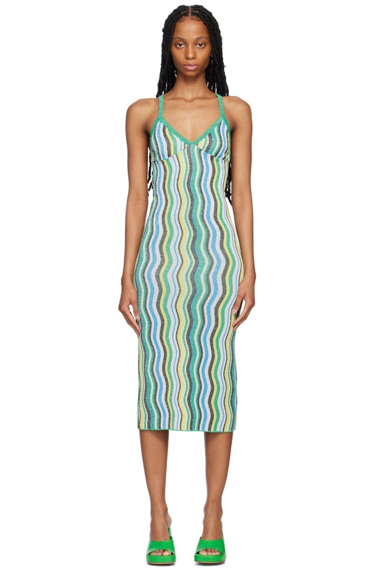 Simon Miller Multicolor Comet Midi Dress - Candy swirl | Garmentory