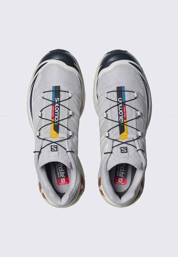SALOMON XT-6 Shoes - Lunar Rock/Dark Sapphire/Rubber | Garmentory