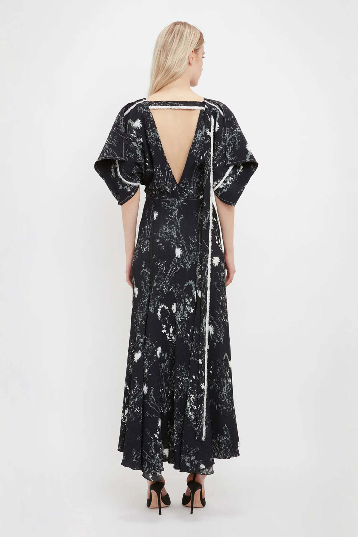 Kimono-Sleeve-Printed-Dress-