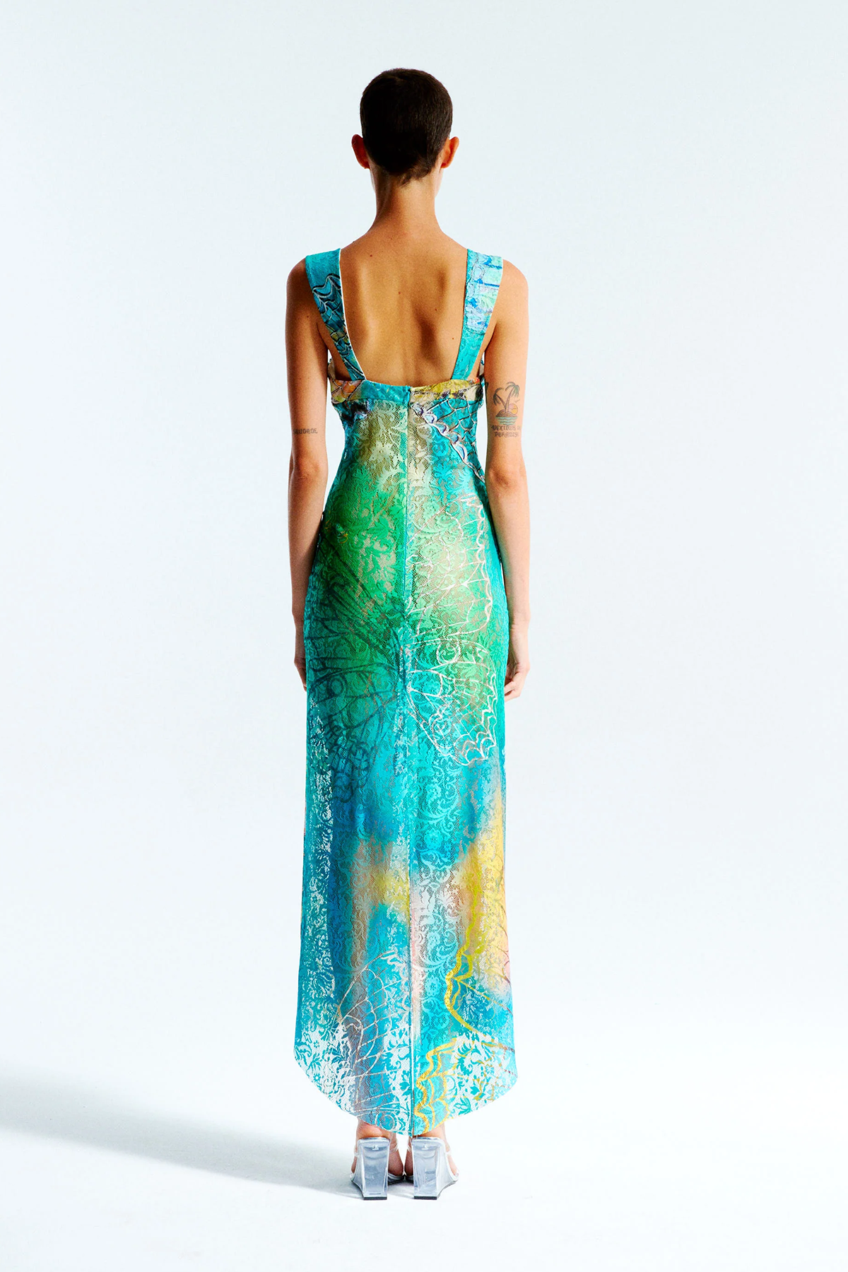 Save The Queen Mesh Dress Siedres Luc Printed Tube Dress Multi Garmentory