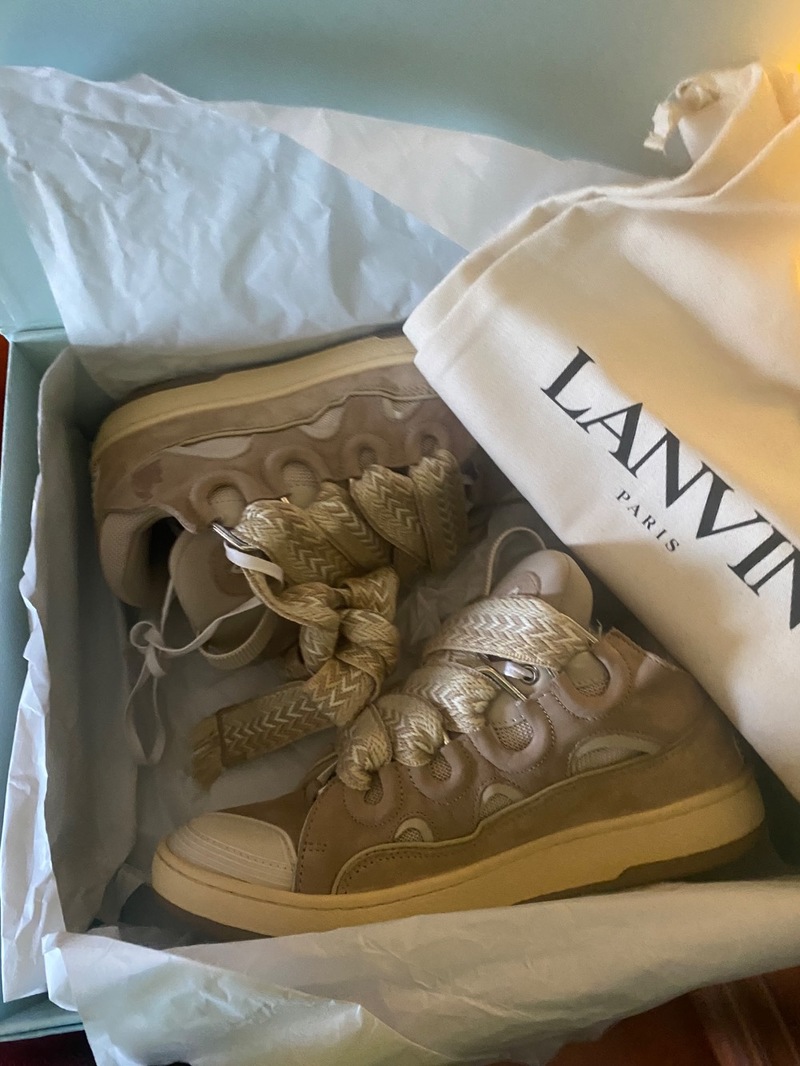 Lanvin Curb Sneaker - Ecru | Garmentory