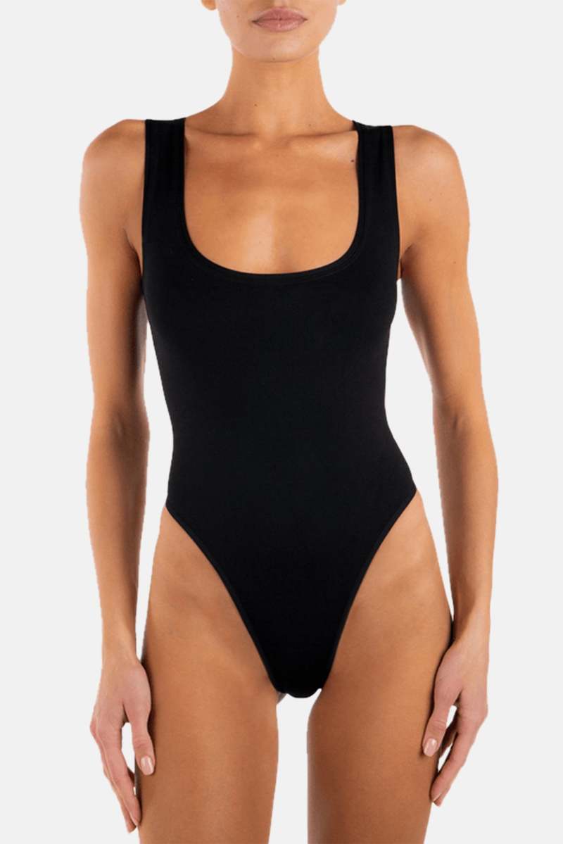 インナー・ルームウェアその他 ETERNE SS25 TANK BODYSUIT (CH7243K BLK) ÉTERNE Tank Bodysuit - Black | Garmentory