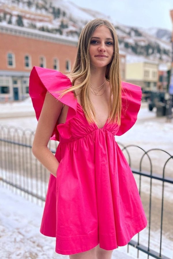 knee length dresses for ladies Clementine Elastic Waist Mini Dress