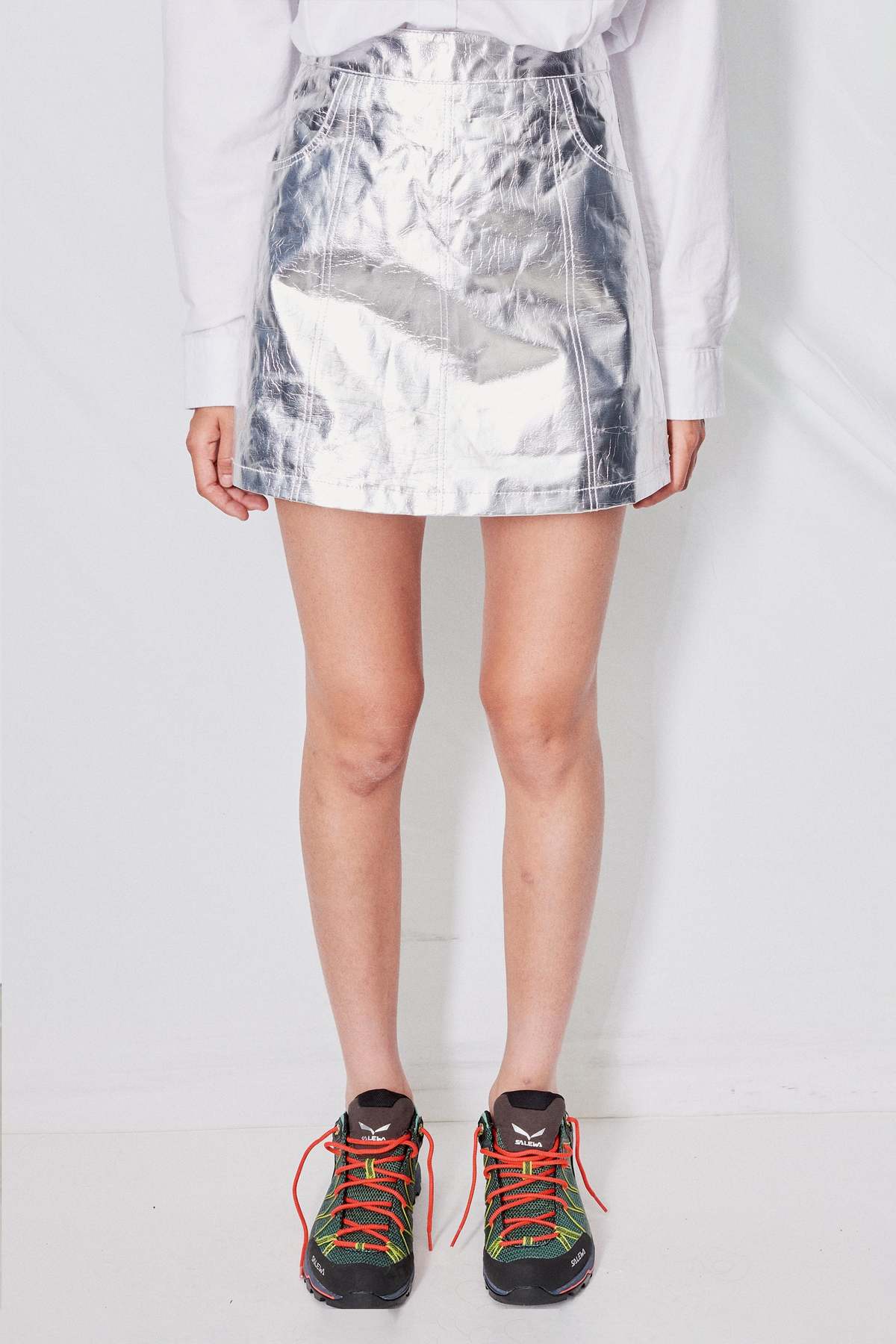 DEADWOOD Aluminum Lena Skirt - Silver - Image 1 of 8
