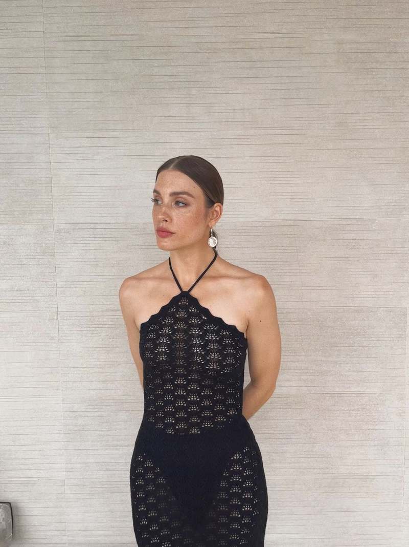 astr the label crochet dress Astr The Label Crochet Dress Size (M)