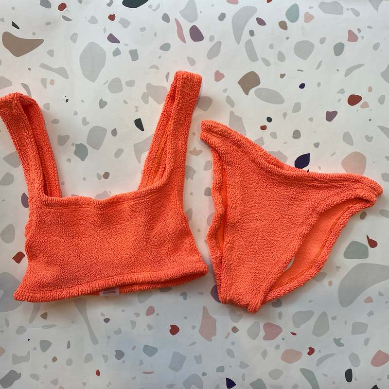 Hunza G XANDRABIKINIORANGE 関税送料込 Hunza G Xandra Bikini Set - Orange | Garmentory