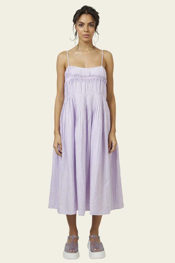 Find me Now the Label Juliet Midi Dress - Lilac | Garmentory