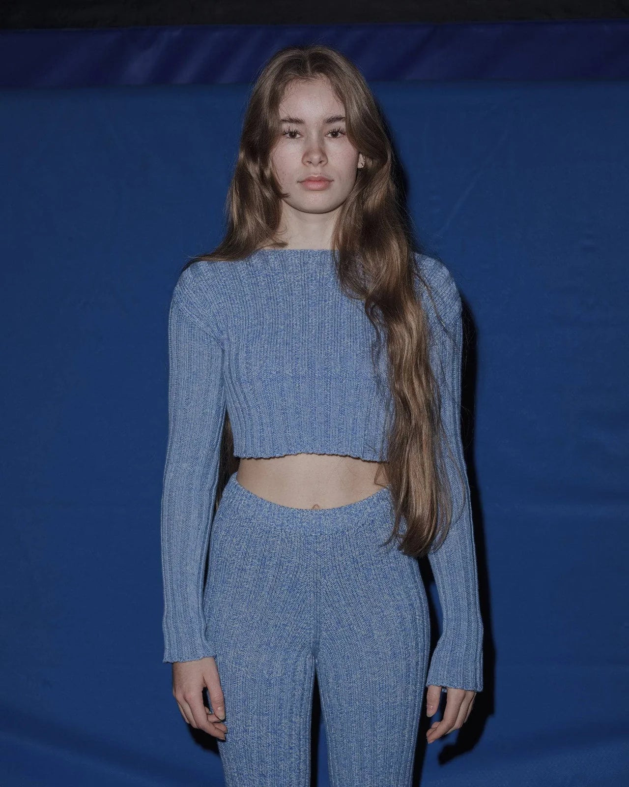 Baserange Macau Sweater - Blue Melange | Garmentory