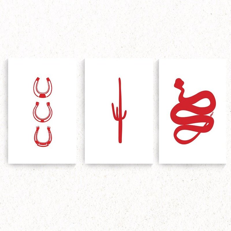 Phoenix General - Southwest Set of 3 - Red