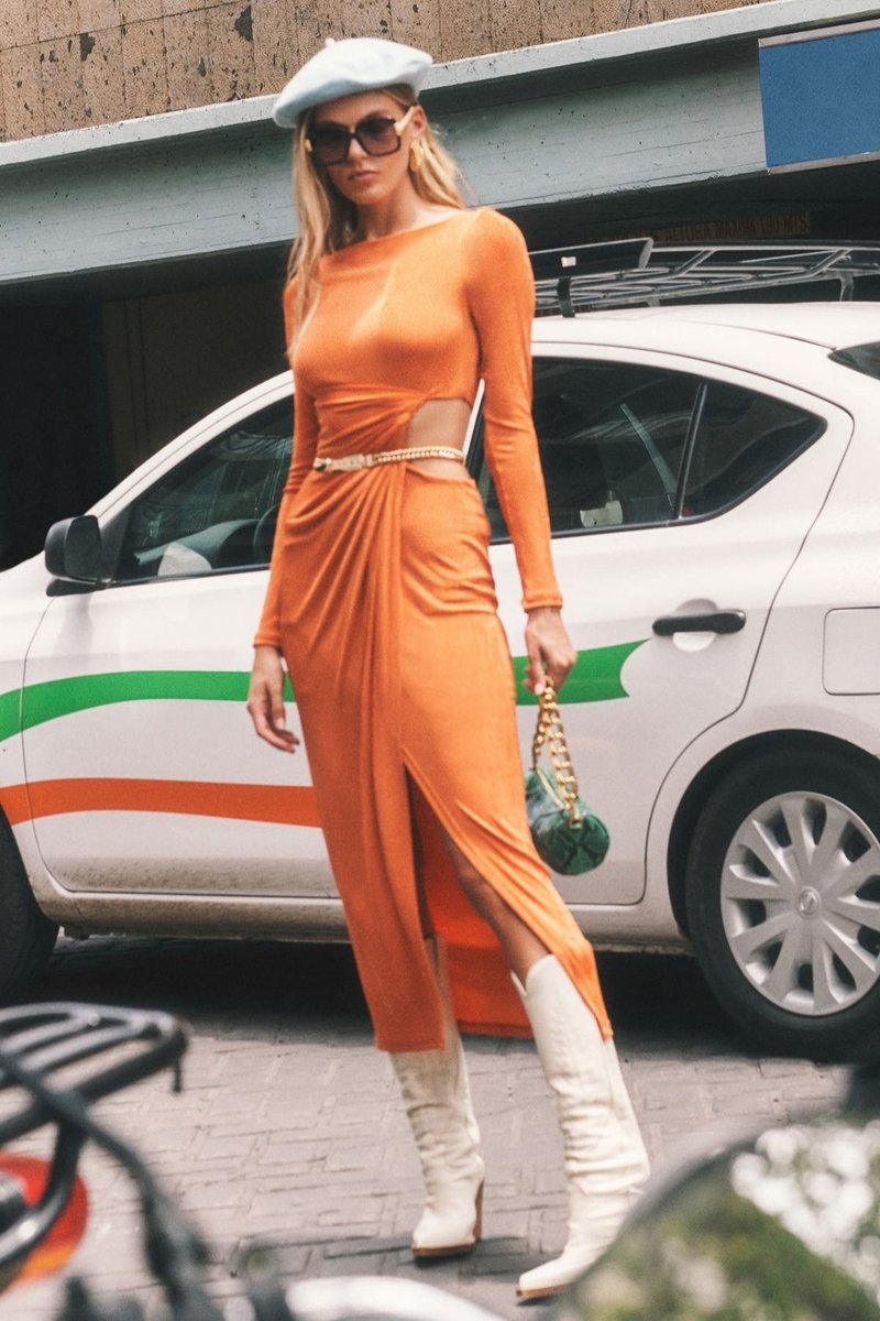 knee length dresses for ladies Ivy Greenhouse Dress– Teuta Matoshi
