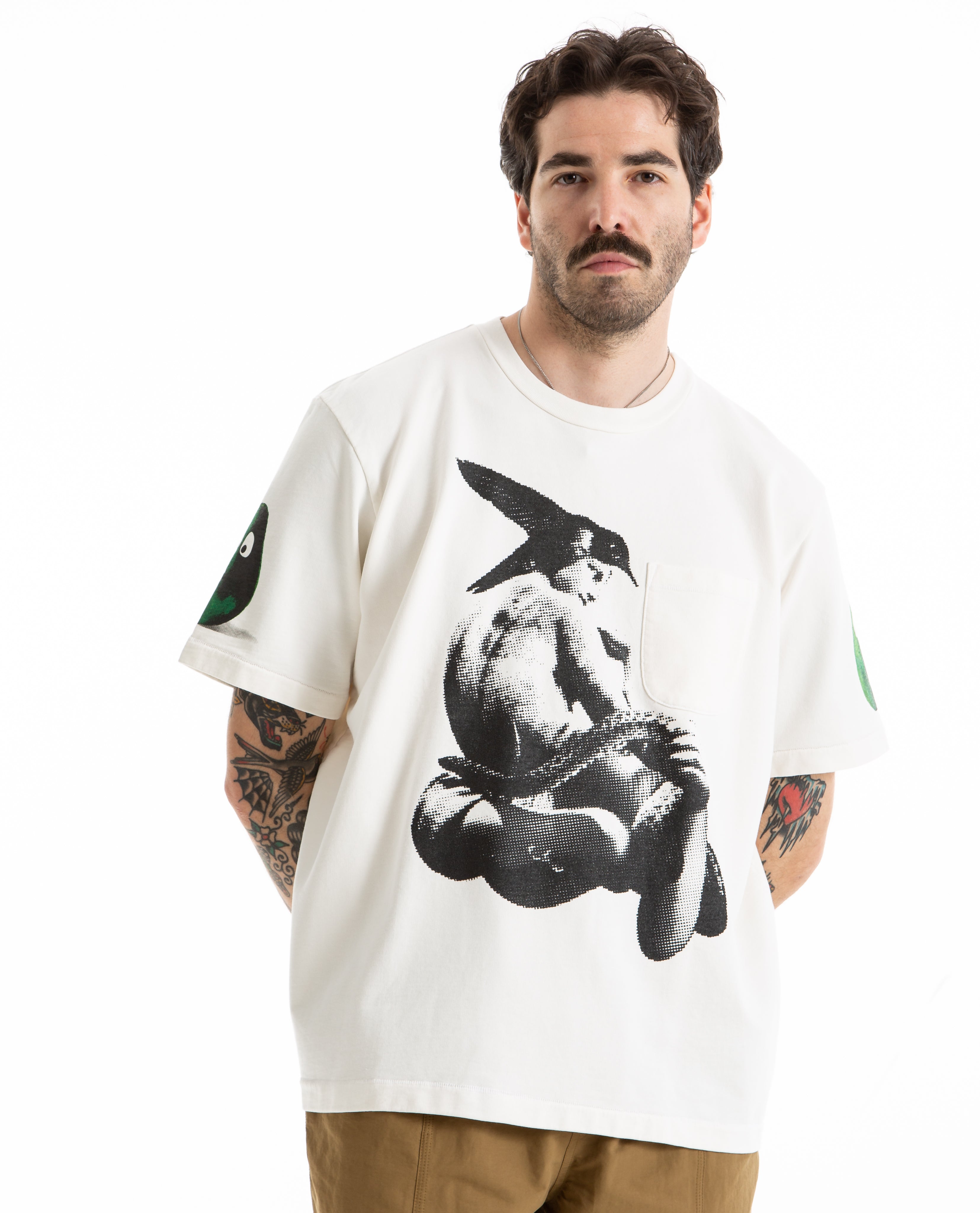 Malbon Golf Rabbit Pocket Tee ホワイト M Malbon Golf Rabbit Pocket Tee ホワイト M（Sneaker Politics）