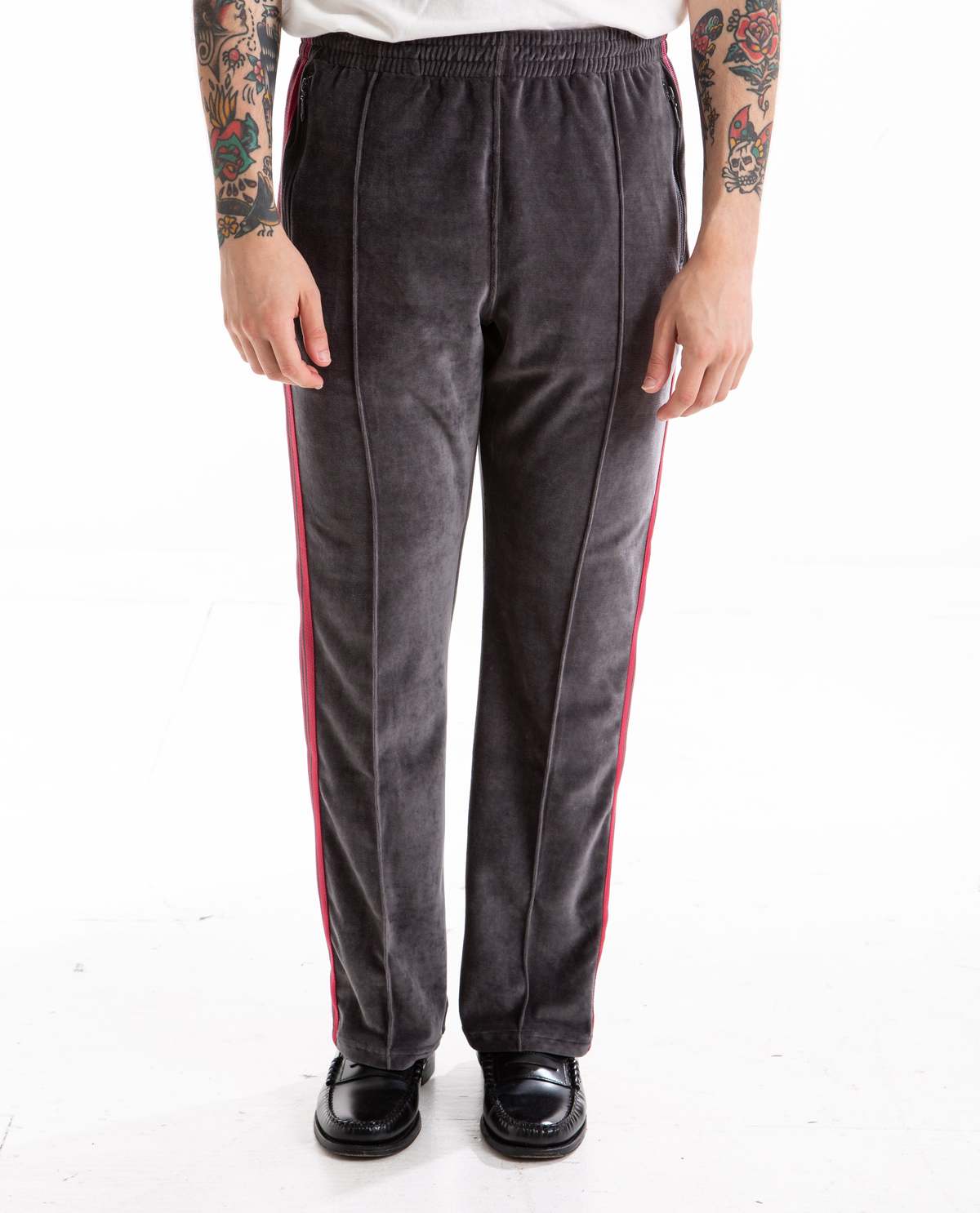 Needles Narrow Track Pant - Charcoal | Garmentory